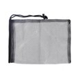 thumbnail image 3 of Nvzi Bolsa de malla para almacenamiento, negra, de gran capacidad, con cordón grueso y cierre de hebilla, ideal para almacenamiento y viajes. Medidas: 7,87 x 9,84 pulgadas. 1 unidad., 3 of 5
