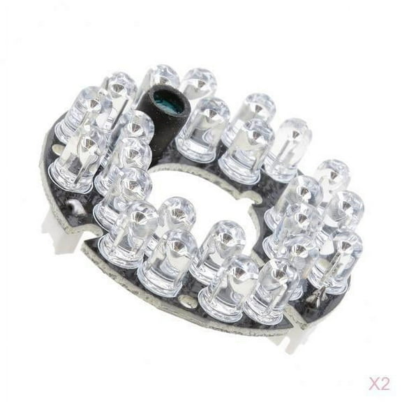 2x DC 12V 24 Infrared IR LED 850nm Lamp for Camera System