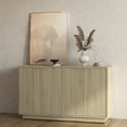 thumbnail image 3 of Tcbosik Buffet Sideboard with 4 Doors, 55 inch Accent Cabinet with Adjustable Shelves, Coffee Bar Cabinet for Kitchen, Dining Room, Living Room, Easy Assembly, Wood Color, 3 of 8