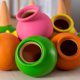 thumbnail image 2 of Juego de 4, Gotero para plantas y maceteros de interior, Globo de riego, Amarillo, Verde, Rosa, Naranja, 2 of 5