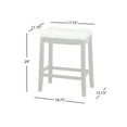 thumbnail image 5 of TMS 30" Biscoe Padded Saddle Bar Stool, Set of 2, Walnut/Black, 5 of 5