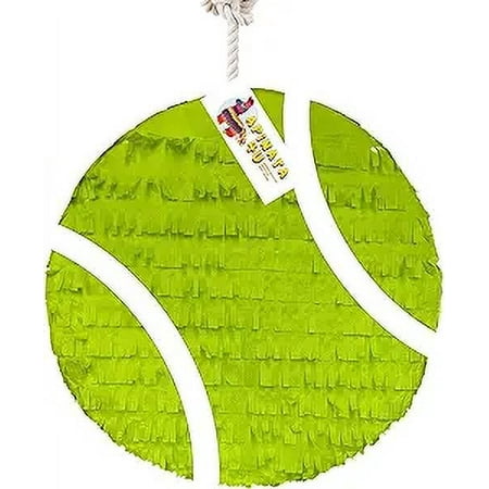 APINATA4U 16" Green Tennis Ball Piñata – Fun Sports Party Decoration for Kids' Birthdays, Tennis-Themed Events & Celebrations