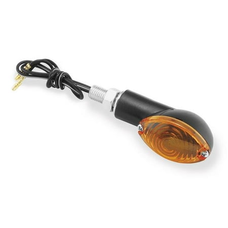 Bike Master 266016 2.313 in. Ministalk Oval Marker Light Black & Amber