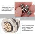 thumbnail image 3 of Rotating Magnetic USB Tip Adapter for Users Travel Use Silver Metal Dust Protection 4Pcs, 3 of 5