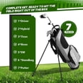 thumbnail image 7 of Tivor 7-Piece Golf Clubs Set for Men Left Handed – Complete Beginner Set with Driver, Hybrid, 7 Iron, 9 Iron, Sand Wedge, Putter & Stand Bag, Gray, 7 of 7
