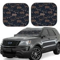 thumbnail image 6 of Kdxio Pig Farm Print 2-Piece Sun Shade Front Windshield - Foldable Car Front Window Sunshades for Most Sedans SUV Truck, 6 of 6