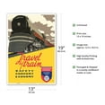 thumbnail image 2 of Travel by Train - Canadian Pacific Railway Lines - Vintage Railroad Travel Poster by Norman Fraser c.1940 - Master Art Print (Unframed) 13in x 19in, 2 of 4