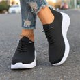 thumbnail image 5 of Women's Mesh Walking Shoes with Arch Support Outdoor Breathable Running Sneakers Comfortable Tennis Sports Shoe for Summer Black 6, 5 of 7