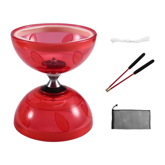 Three-Bearing Double-Head Diabolo Fitness Toy Outdoor Play Diabolo Yo-Yo Play for Diabolo Elderly Children'S Toys