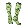 thumbnail image 4 of Daiia Sports Socks Avocado With Seeds Printed Novelty Crew Socks for Men Women Knee High Socks Cotton Socks Soft & Breathable Support Unisex Socks, 4 of 9