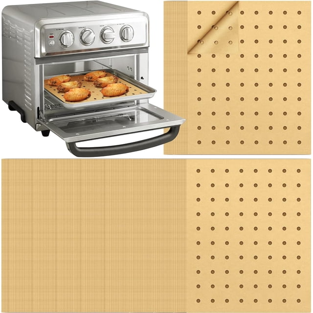 EcoNesxp 9x11 Pcs Doublures pour Friteuse à Air Chaud Friteuse à Air TG Friteuse à Air Doublures en Papier de Cuisson Jetables