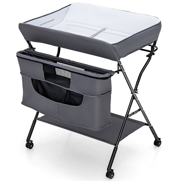 Topbuy Portable Baby Changing Table Folding Newborn Nursery Organizer