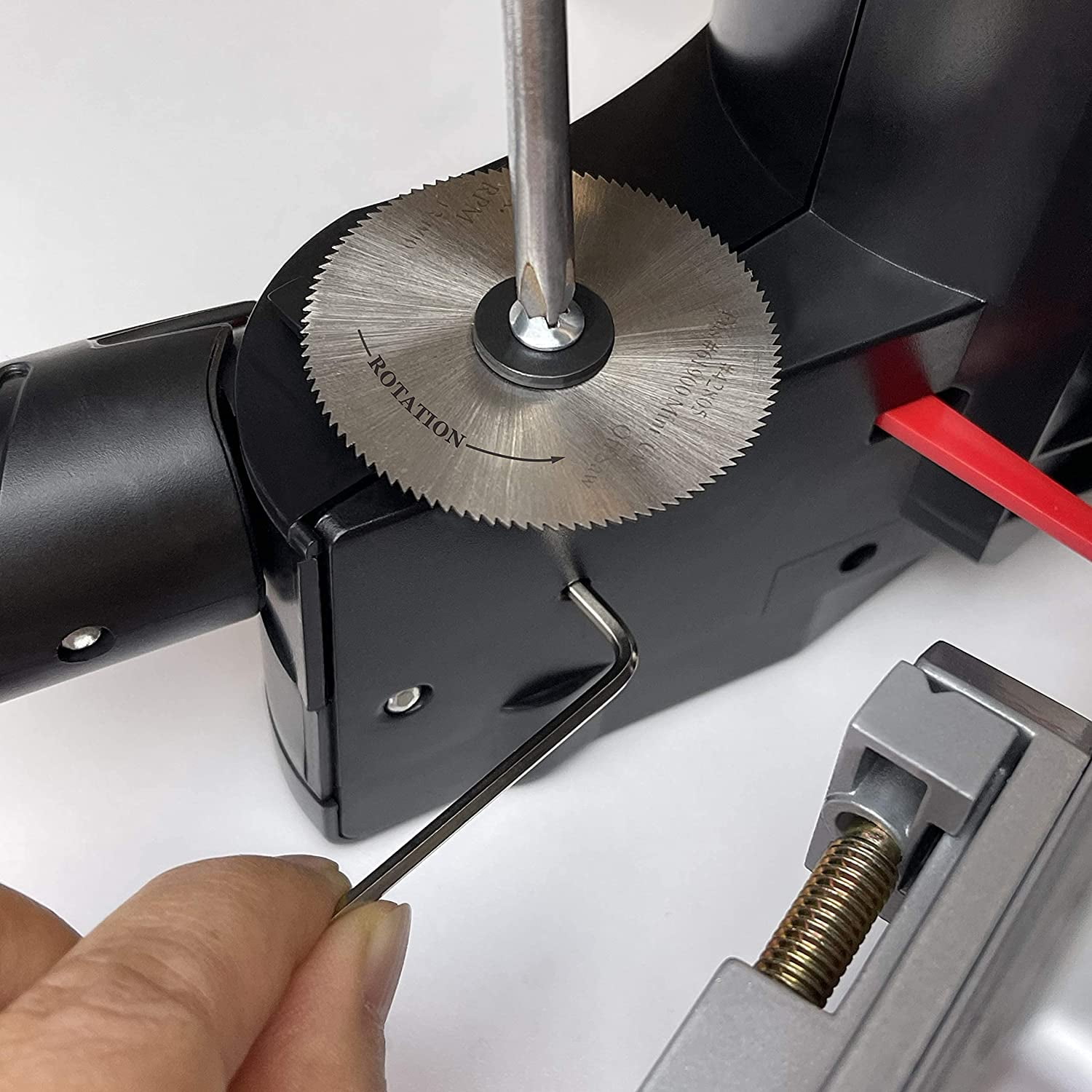 JOUNJIP Mini Miter Cut-Off Chop Saw for Hobbies and Crafts