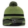 thumbnail image 2 of Men's Fanatics Camo Edmonton Oilers Military Appreciation Cuffed Knit Hat with Pom, 2 of 2