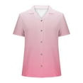 thumbnail image 6 of Women's Short Sleeve V Neck Loose Fit T-Shirt Tops Blouses Tees Solid Color Casual Daily Wear Vacation Travel Loungewear Fashion Essential Gift for Women | CSEONE,Pink L, 6 of 9