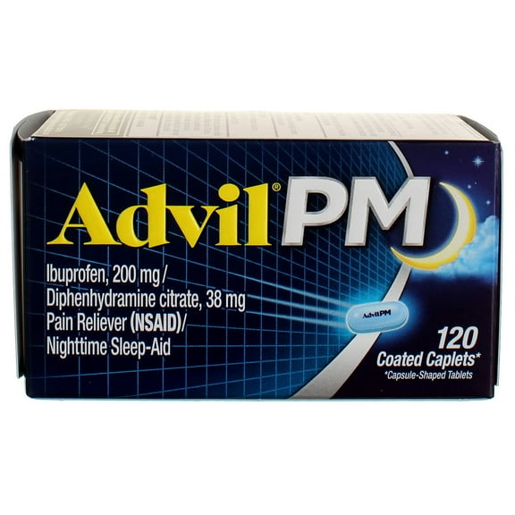 4 Pack - Advil PM Caplets 120 ea
