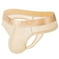 thumbnail image 7 of JOCKMAIL Men's Thong Underwear Ice Silk Bikini Underwear Sexy Low Rise T-Back Under Panties 2-Pack, 7 of 7