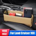 thumbnail image 2 of Caja de almacenamiento de hendidura de asiento de coche, bolsillo para Toyota Land Cruiser, serie 100, LC100, 1998 ~ 2007, soporte para taza y teléfono, accesorios, 2 of 5