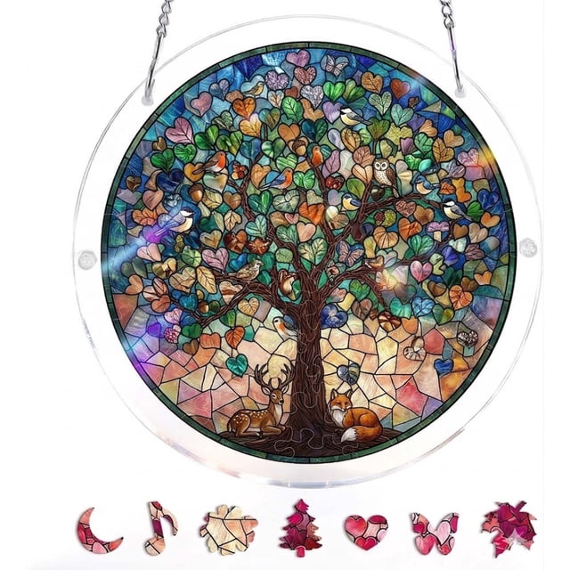 Colorful Acrylic Puzzle Pendant Home Puzzle Decoration Gift Giving