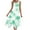 Mint Green#4, variant on Viikei Women's Summer Casual Short Sleeve Dressy Dresses,Woman Fashion Summer Beach Printing Pockets Tank Top Round-Neck Sleeveless Tank Top Dresses Mint Green S