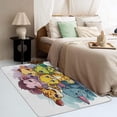 thumbnail image 4 of Funny Animal Carpet,4x5 Area Rug, Non Slip Low Pile Soft Machine Washable, Giraffe Elephant Area Rugs, Cartoon Cute Animal Rugs for Bedroom Living Room Rug 8i&-85, 4 of 7