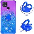 thumbnail image 3 of Slim Fit Phone Case for Xiaomi Poco C40, Bling Shiny Quicksand Effect TPU Bumper Case with Four Corners Heavy Protection Anti-Fall Cover for Xiaomi Poco C40,Purple Blue, 3 of 15