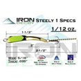 thumbnail image 2 of Iron Decoy Steely 1 Lure 1.5'', Copper, 1/12 oz, 2 of 5