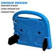 thumbnail image 4 of Portable Heavy Duty Kids Case for Amazon Fire Max 11 13th Generation 2023, EVA Shockproof Armor Military Grade Lens Protection Case with Kids Friendly Handle Foldable Stand Bracket Case, Blue, 4 of 10