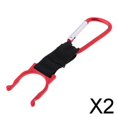 thumbnail image 1 of Mosquetón para botella de agua,Camping montar mini botella de bebida hebilla colgante,Gancho para transportar botellas con anillo en D al aire libre para viajes de senderismo,Soporte 2 piezas, 1 of 8