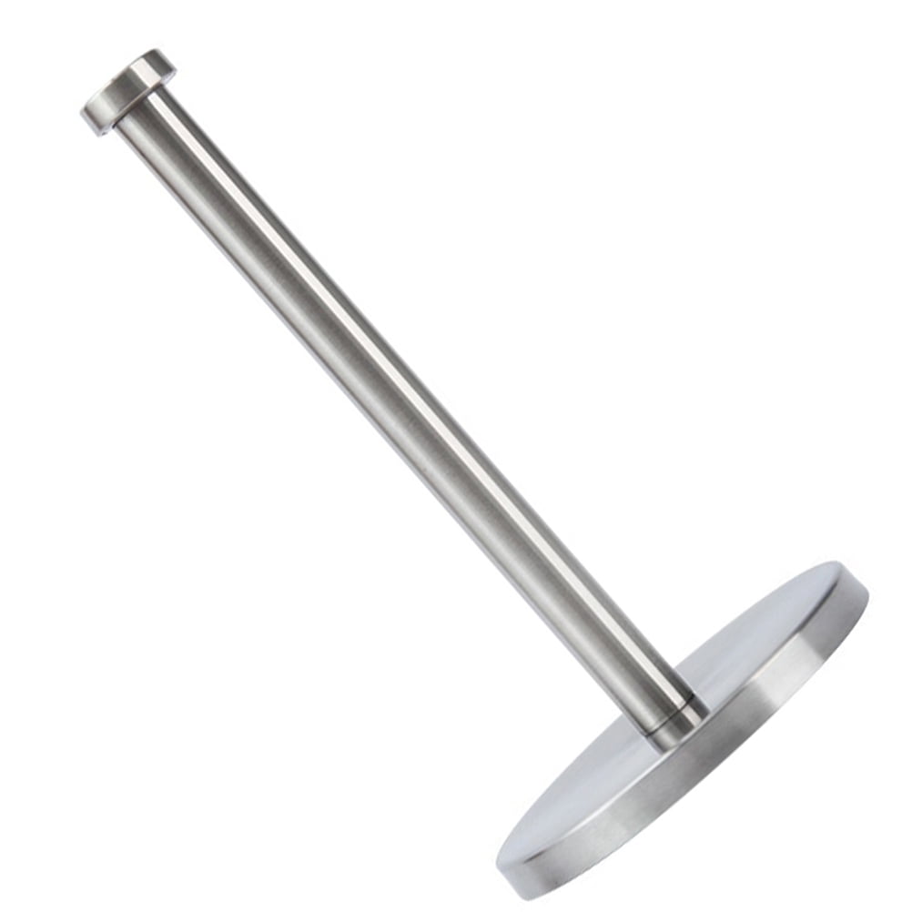 Masteelf 2 pcs  Stainless Steel Upright Paper Towel Holder Stand for Home Kitchen Countertop Table (Flat Top)