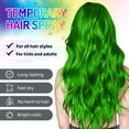 thumbnail image 6 of Temporary Hair Color Spray,Green Hair Dye Wax Root Cover Up Washable Styling Pomades for Men Women Youth,All Day Hold, 6 of 9