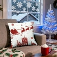 thumbnail image 1 of Funda de almohada navideña para sofá | Funda de cojín festiva | Funda de almohada corta de felpa | Elemento decorativo para sofá, cama o sala de estar, 1 of 6