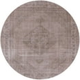 thumbnail image 1 of Ahgly Company Indoor Round Mid-Century Modern Rose Purple Oriental Area Rugs, 4' Round, 1 of 6