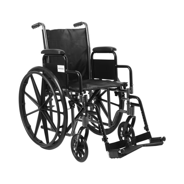 McKesson Wheelchair Steel 16"W x 16"D SwingAway Footrest 146SSP216DDA