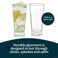 thumbnail image 5 of Libbey City Tumbler Glasses Set, 14.3 Oz Clear, Tall Drinking Glasses Set of 8, Thick, Square Glass Cups Set for Casual Dining and Daily Use, 5 of 6