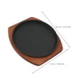 thumbnail image 2 of OUNONA 1Pc Large Cast Iron Griddle Pan Light Brown for Stovetop Induction and Outdoor Use, 2 of 6