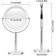 thumbnail image 2 of Makeup Mirrors Double Sided Magnifying Makeup Mirror Tabletop Lighted Vanity Mirror Magnifying Mirror with Lights 1X 10X Magnification High Definition LQHZWYC, 2 of 7