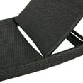 thumbnail image 3 of BARONAGE 79"(L)*27.50"(W)*15"(H) Outdoors Salem Pe Wicker Chaise Lounge, cushions for patio/garden/indoors/poolside/backyard/balcony, Gray, 3 of 19