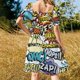 thumbnail image 5 of Vestidos de noche estilo cómic pop art, vestidos de cóctel para mujer, 5 of 7