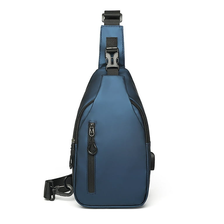 COM1950s Mens Shoulder Bags Crossbody Chest Bag for Men