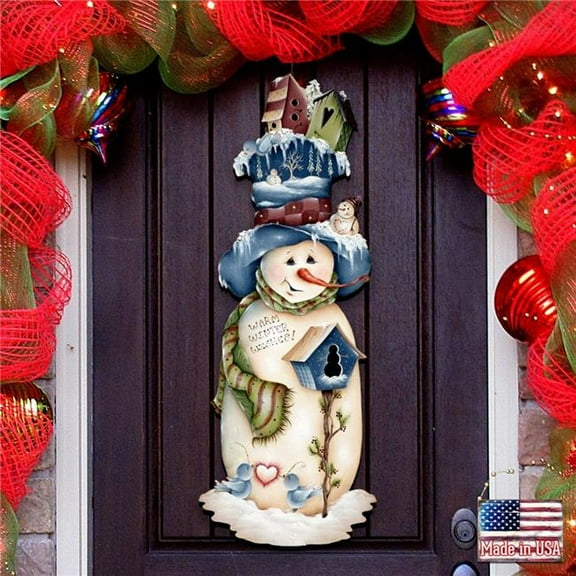 G. Debrekht 8457515H Freezing Frank Christmas Door Decor by Jamie Mills-Price - Christmas Decor