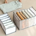 thumbnail image 3 of 2pcs Clothes Organizer Storage Box Foldable Underwear Organizers Storage Dividers Drawer Organizer Jeans Wardrobe Organize, 3 of 4