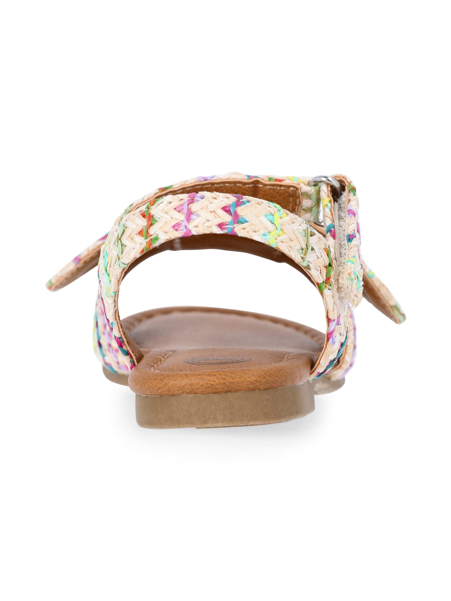 Wonder Nation Baby and Toddler Girls Raffia Knot Sandals