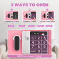 thumbnail image 5 of SYSENFO 0.25 Feet Cubic Safe Box, Money Lock Safes with Digital Keypad, USB Cable and Sensor Light, Security Safe for Home Office Hotel (Pink), 5 of 13