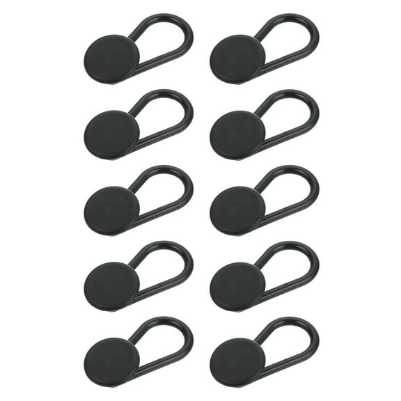 Uxcell Button Extenders for Jeans, 10Pack 15mm Flexible Pants Button Extender, Waistband No Sew Instant Extension(Black)