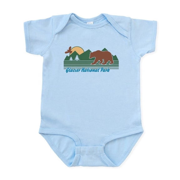 CafePress - Glacier National Park Infant Bodysuit - Baby Light Bodysuit, Size Newborn - 24 Months