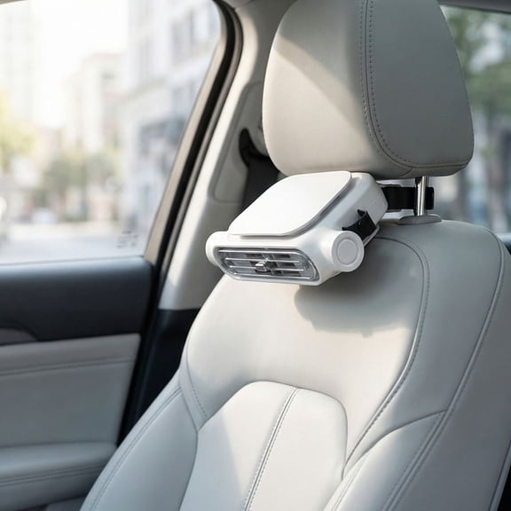 Car Seat Fan, Car Seat Cooling Fan for Driver and Passenger Seat - Mini Portable USB Fan for Rear Seat Headrest, Silent Neck Back Fan Can Cool Your Back and Neck