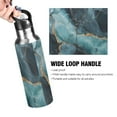 thumbnail image 4 of Yayeee 20oz Double Wall Stainless Steel Water Bottle with Flip Straw, Black Marble, 4 of 7
