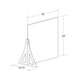 thumbnail image 2 of 18" x 24" Single Leg Partition PLEXIGLASS Shield, 2-Pack, 2 of 7