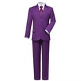 thumbnail image 2 of Boys Suits Boy's Slim Fit Suit Dress Clothes Easter Outfit Formal Suit Set Purple for Boys Size 6, 2 of 4